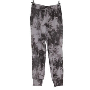 Bar III Jogger Pants Rock Wash Gray Tie Dye Pull On High Rise